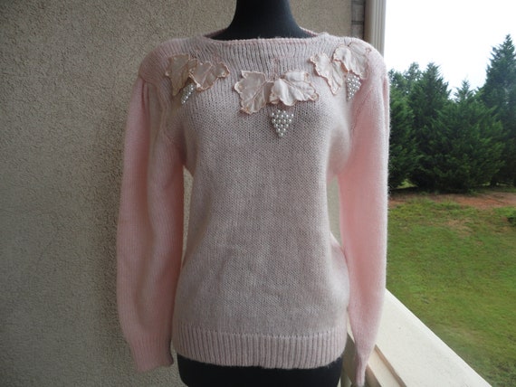 Embellished Pullover Sweater - image 1