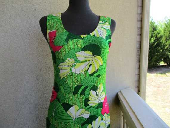 Tropical Print Dress & Jacket - image 3