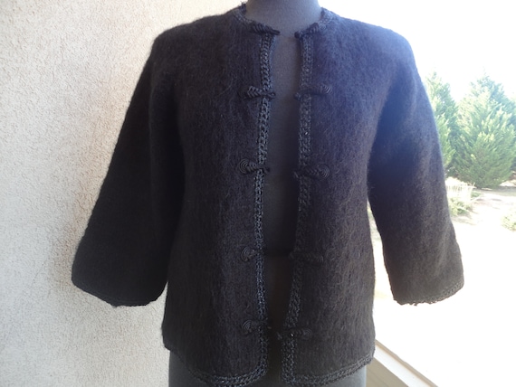 Black Mohair Sweater - image 1