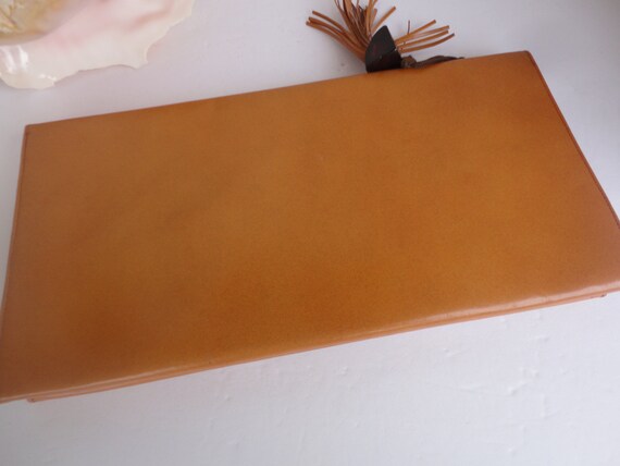 Meeker Made Leather Clutch With Matching Change P… - image 4