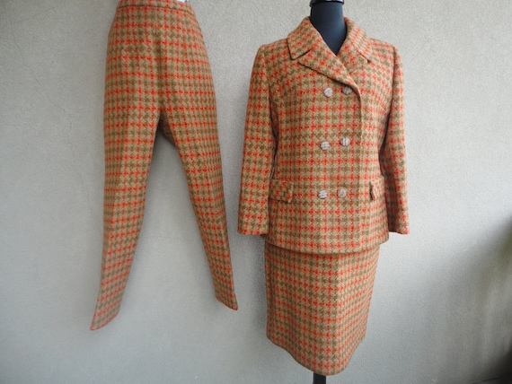 Plaid 3 Piece Suit - image 1