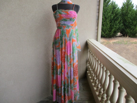 Lillie Rubin Dress With Scarf