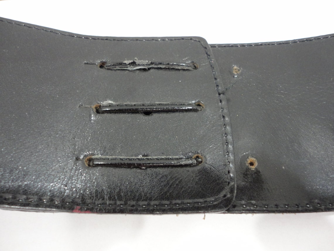 Vintage Suede Leather Statement Belt