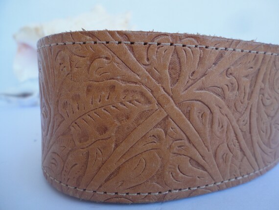 Nan Lewis Tooled Leather Belt - image 4