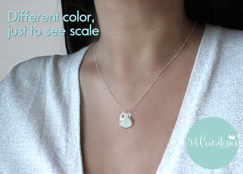 Ice Pink Necklace Pink Bridesmaids Necklace Hand Stamped Initial Necklace Blush Stone Necklace Gold Pink Bridesmaid Customizable