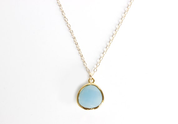 Stone Drop Necklace great for bridesmaids