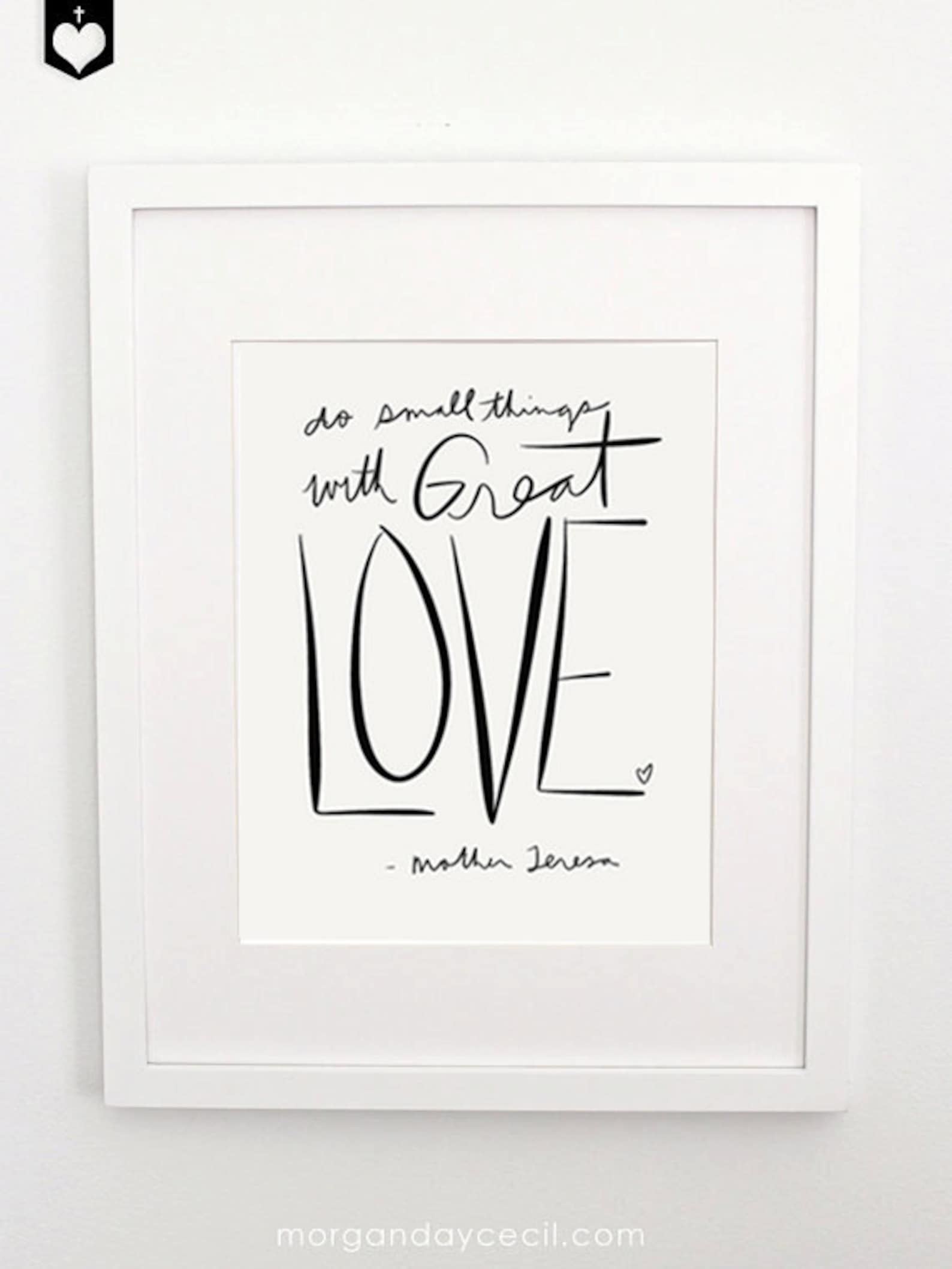 Do Small Things With Great Love, Typography Printable, Inspirational ...