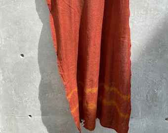 Merino Wool Scarf/ Naturally Dyed / Handwoven Shawl