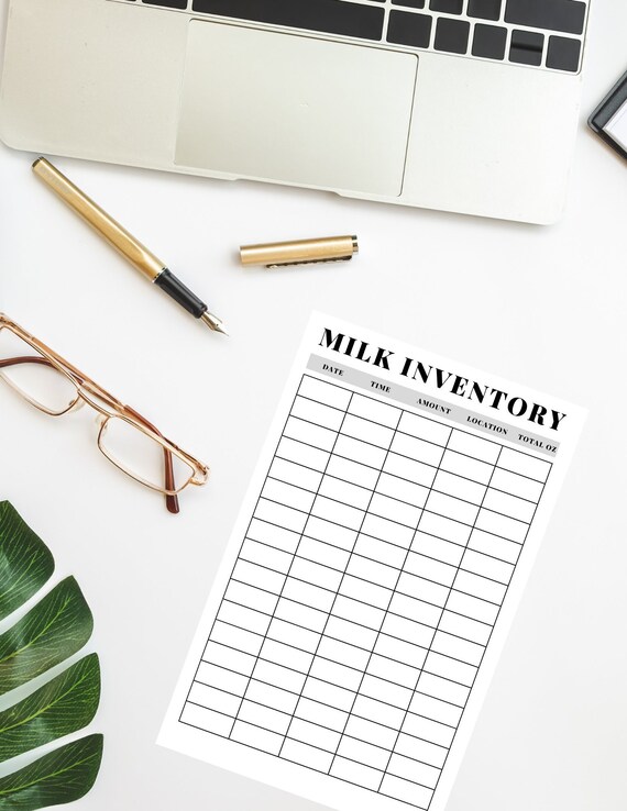 Printable Milk Log Breastfeeding Log Pumping Log - Etsy