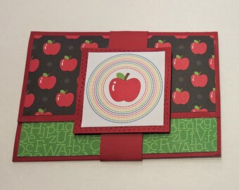 Teacher Thank You,  Teacher Appreciation Gift Card Holder, Teacher Gift, End of Year Teacher Gift, Gift Card Holder for Teacher