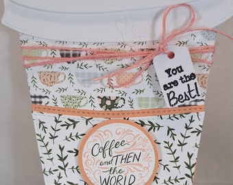 Titular de la tarjeta de regalo de la taza de café -- Regalo para la tarjeta de café -- Regalo de café -- Taza de café con leche -- Regalo de café para todos