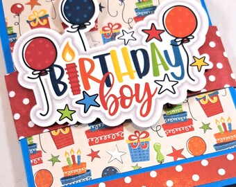 Large Birthday Gift Card Booklet for Sleeved Gift Cards --  Birthday Gift Card Holder -- Gift Card Booklet for sleeved gift cards