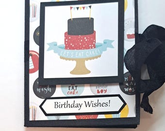 Birthday Gift Card Holder for Multiple Cards -- Birthday Card -- Birthday Card Holder -- Birthday Gift Card Holder -- 4 Pocket Gift Card