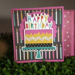 Porte-carte-cadeau d’anniversaire -- Enveloppe de carte-cadeau pour les anniversaires -- Carte d’anniversaire -- Porte-monnaie d’anniversaire