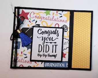 Graduation Money Holder, Graduation Gift Card Holder, Graduation Card, Graduation Gift,  Congrats on Graduation.
