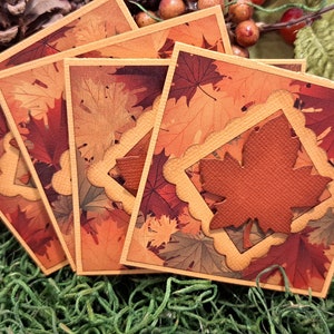 Fall Note Cards,  3 X 3 Cards, Note cards, Mini Note Cards, Gift Tags, All Occasion Note Cards