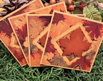 Fall Note Cards,  3 X 3 Cards, Note cards, Mini Note Cards, Gift Tags, All Occasion Note Cards