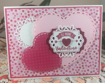 Handmade Valentine's Card, Valentine's Card, Layered Valentine's Card