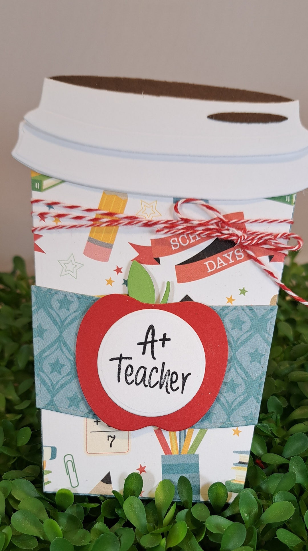 Teacher Coffee Gift Card Holder - Latte Gift Card Holder - Gift Card ...