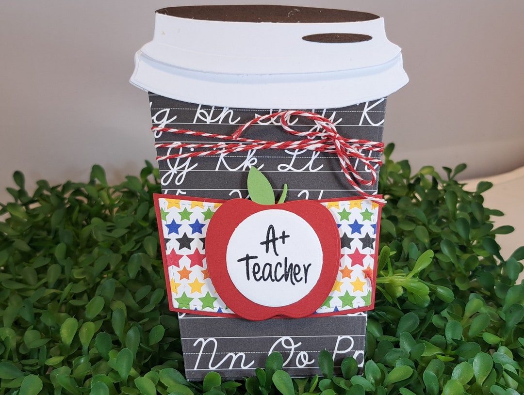 Teacher Coffee Gift Card Holder - Latte Gift Card Holder - Gift Card ...