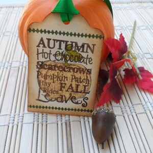 Autumn Subway Tag, Thanksgiving Tag, Fall Tag, Holiday Tag, Gift Tag, Treat Tag