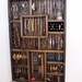 Apartment Jewelry Organizer with Bracelet Bar and Ring Holder Verticle Wall Hanging Jewelry Box 