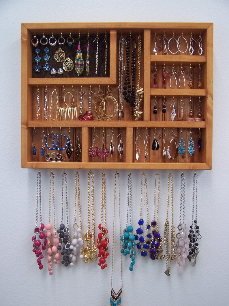 Handmade Jewelry Gold Earring Necklace Display Etsy