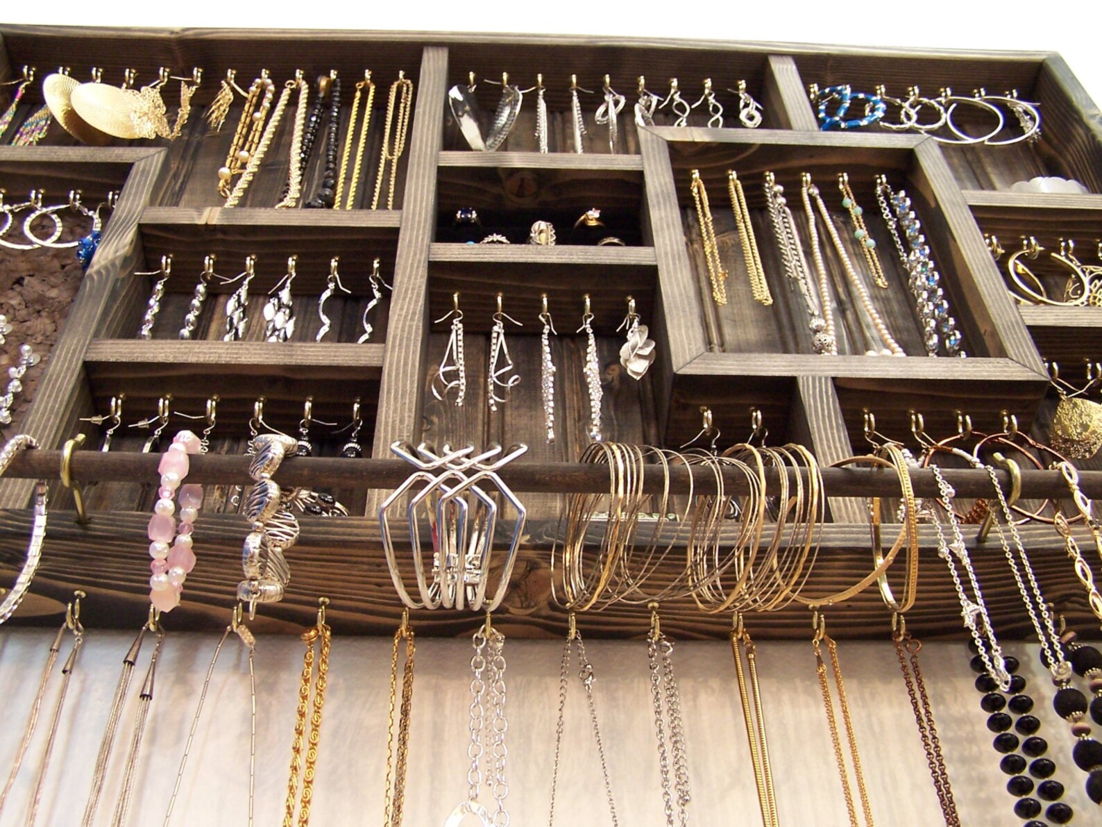 Ring Holder Jewelry Organizer Wall Hanging Jewelry Display Etsy