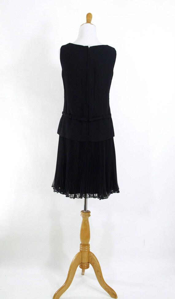 Vintage 1960s Dress | 60s Little Black Dress with… - image 5