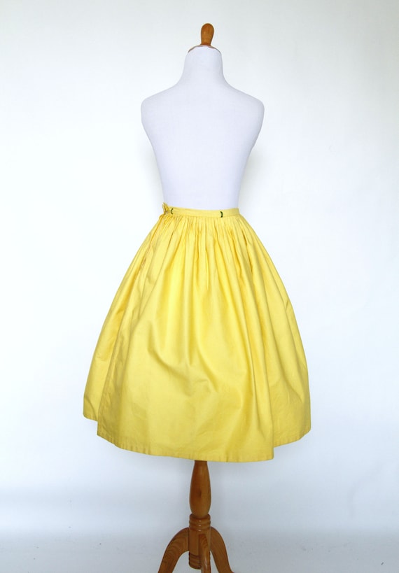 Vintage 1950s Skirt | 50s 60s Skirt with Embroide… - image 5