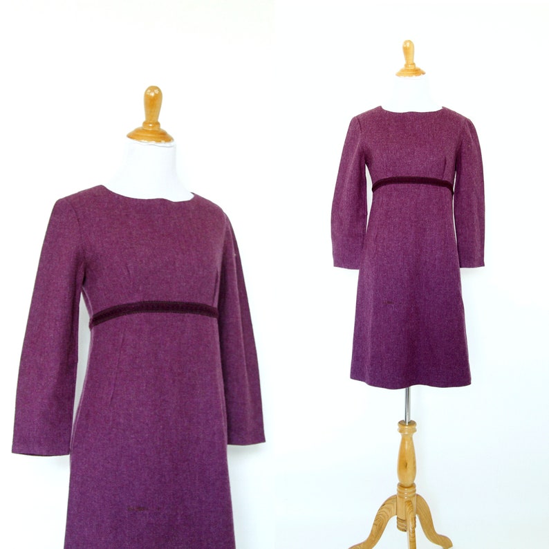 purple mod dress