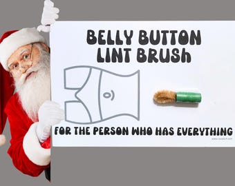Belly Button Lint Brush Prank Gift Gift for Him Birthday Gift Gag Gift, Joke Gift, Fun Novelty Gift, Secret Santa, Stocking Stuffer