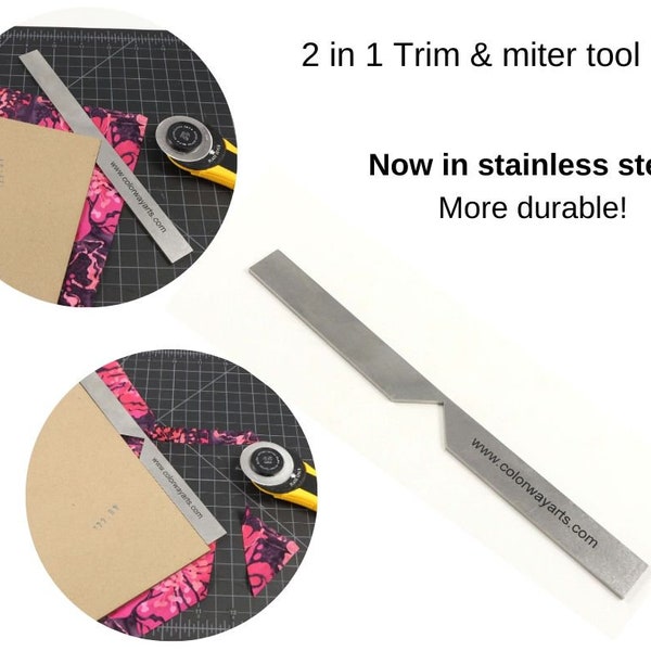 Metal  2 in 1 trim & miter  tool, corner miter tool long, metal miter and trim tool