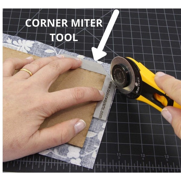 Bookbinding miter tool, Corner miter tool,  Cartonnage tool