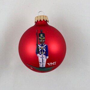 VMI Female Black Cadet Glass Ornament