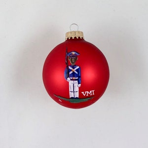 VMI Black RAT Glass Ornament