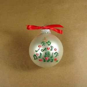 Music Tree Glass ornament