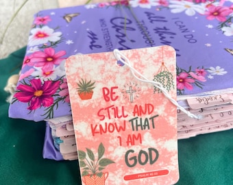 Christian Car Air Freshener | Scripture Gifts | Be Still & Know Faith Decor