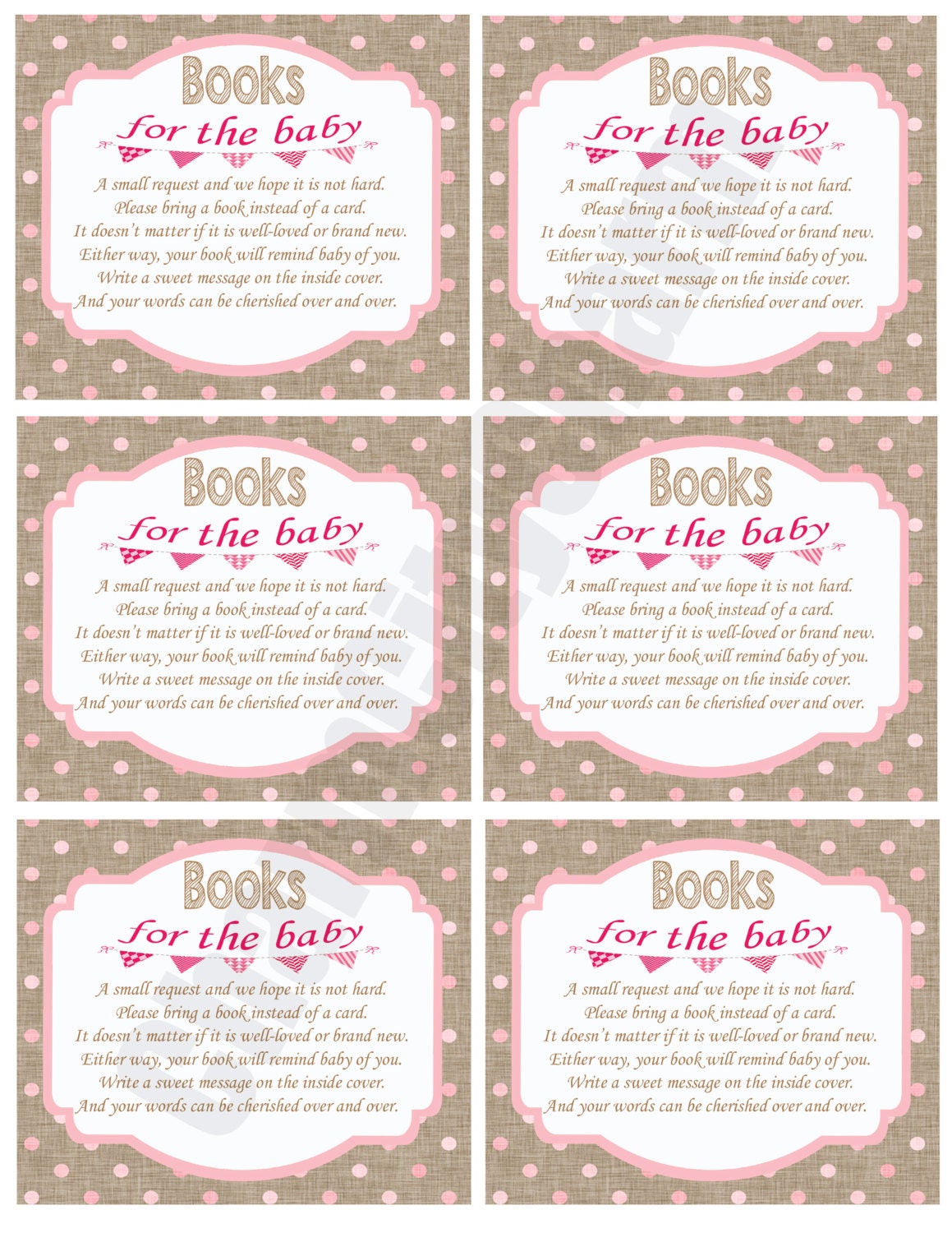 bring-a-book-instead-of-a-card-invitation-inserts-baby-girl-etsy-sweden