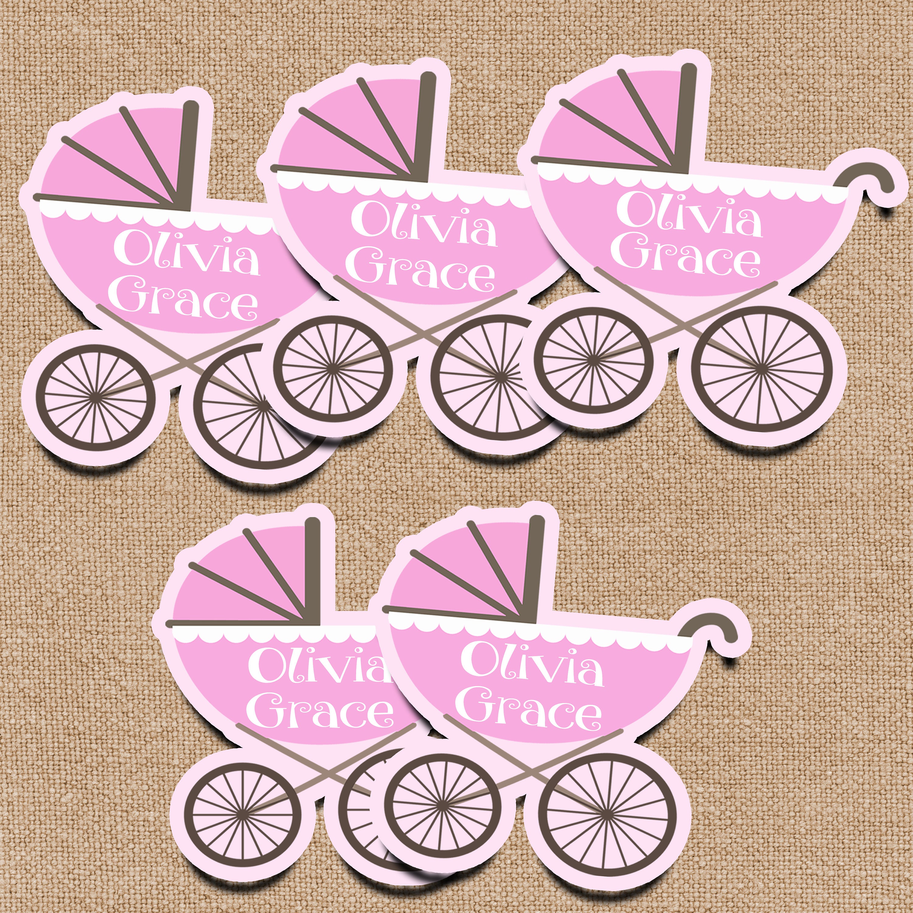 pink baby buggy