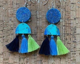 Pendientes abstractos impresos en 3D