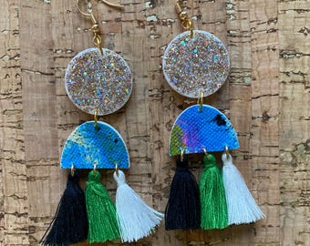 Pendientes colgantes abstractos