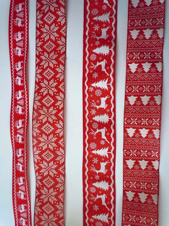 Regali Di Natale Wired.Red White Holiday Sweater Wired Ribbon Rosso Natale Wired Etsy