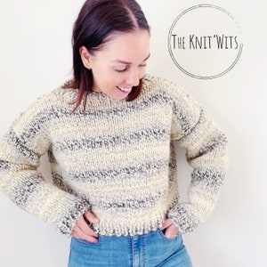 Knitting Pattern - Gracie Crop Knit Jumper