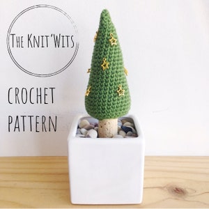 Patrón de crochet - Mini árbol de Navidad