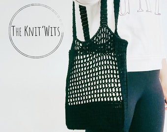 Patrón de crochet: bolso de malla de crochet