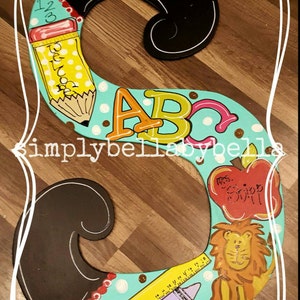 Custom Cute Teacher&#39;s Door Hanger..gift