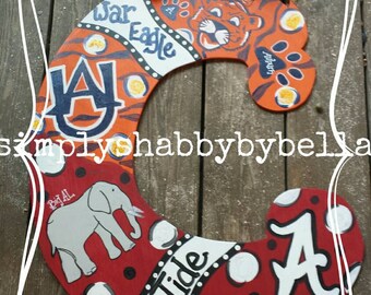 Alabama Spirit Wood Door Hanger main image 1