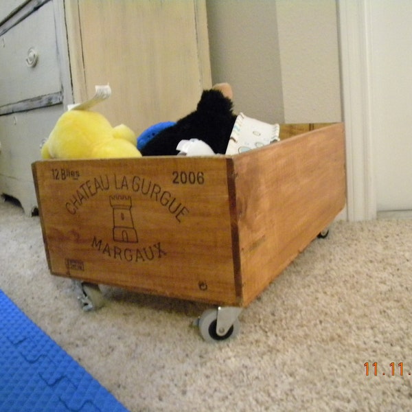 Wine Crate Storage Bin