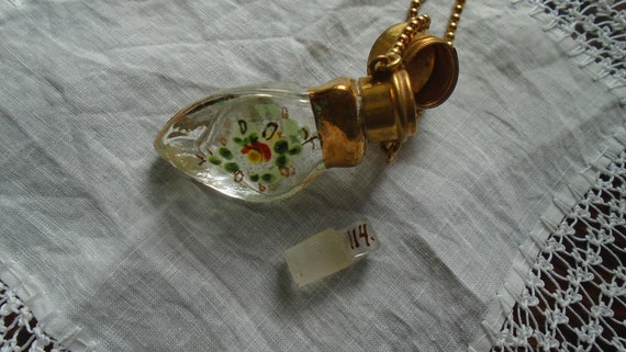 Victorian Chatelaine 3 Sided Scent Bottle With Ha… - image 9